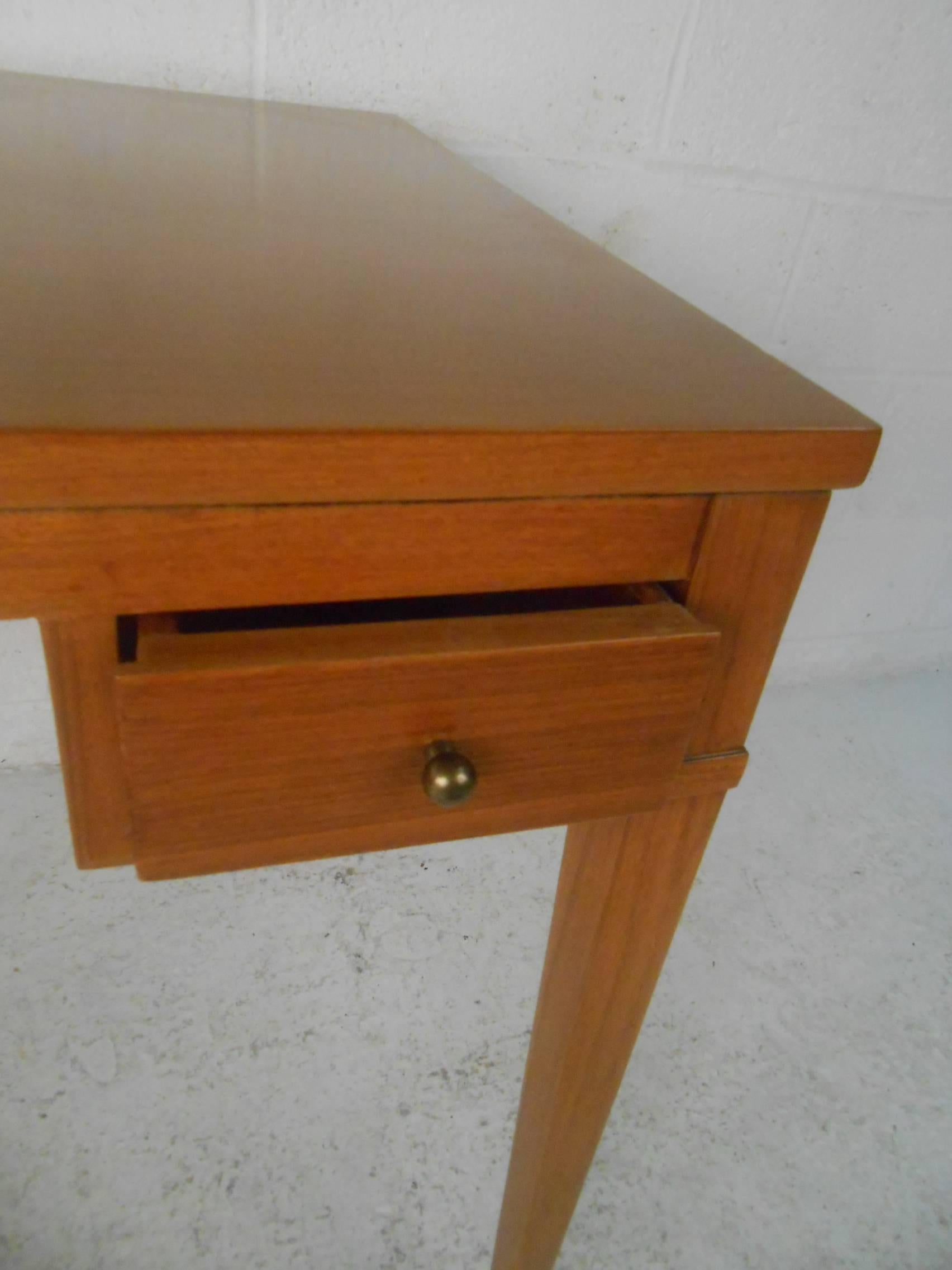 Vintage Danish Teak Flip-Top Game Table or Desk 3