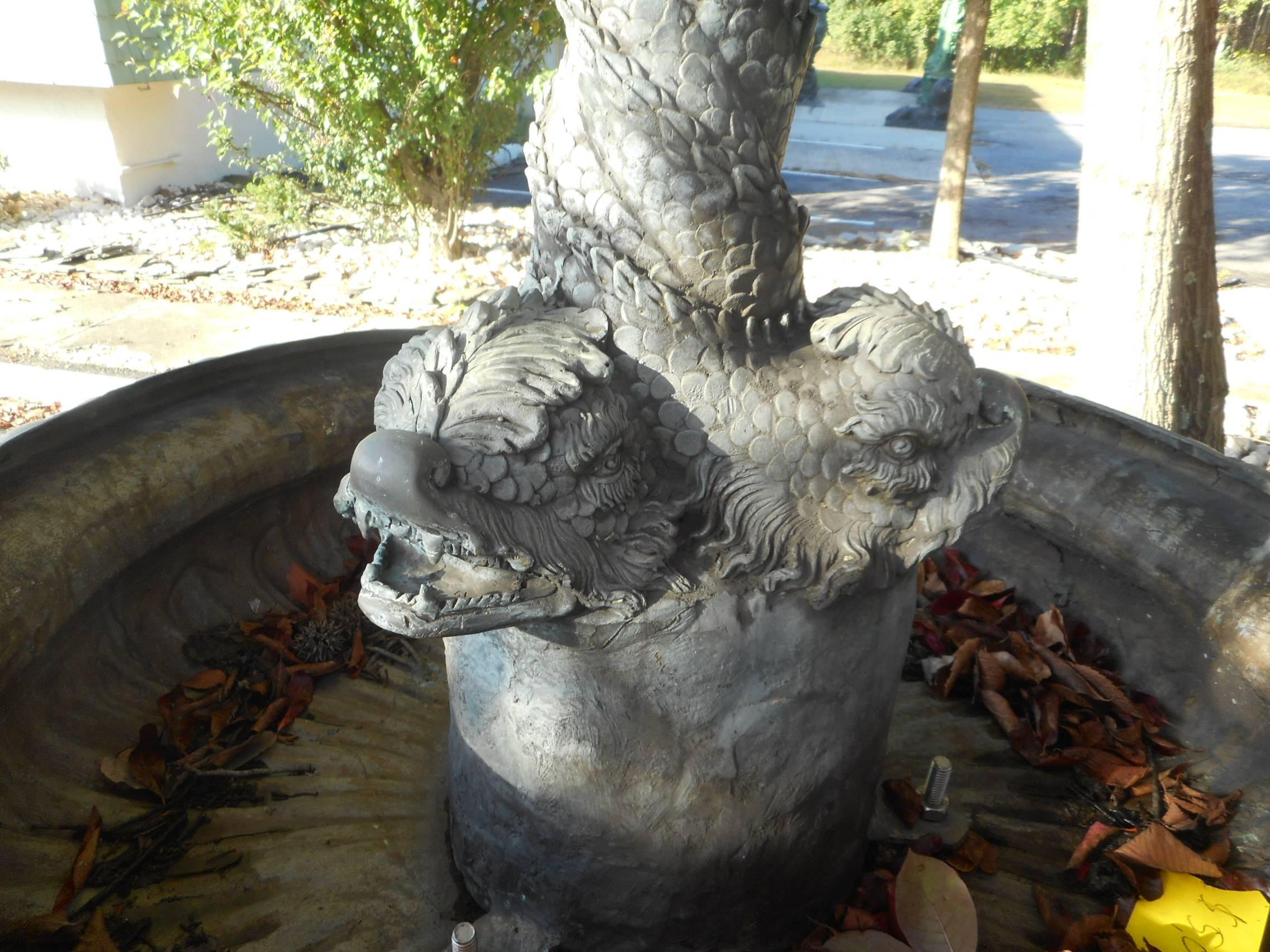 Impressive Bronze Fountain with Cherubs 1