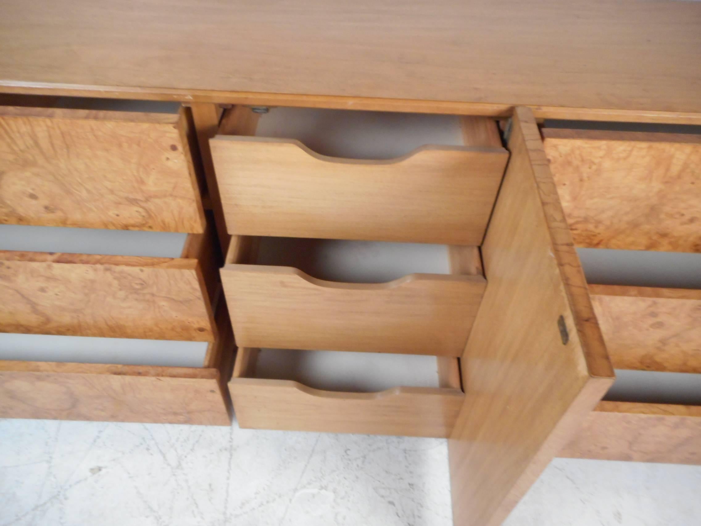 burled wood dresser