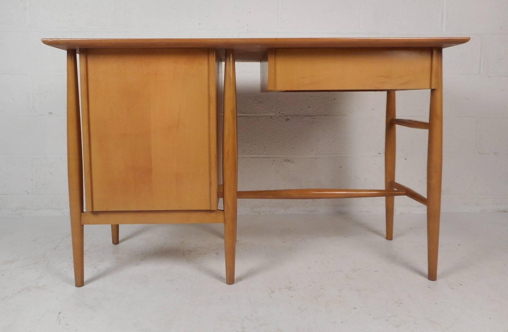 Maple Mid-Century Modern Desk and Chair by Paul McCobb