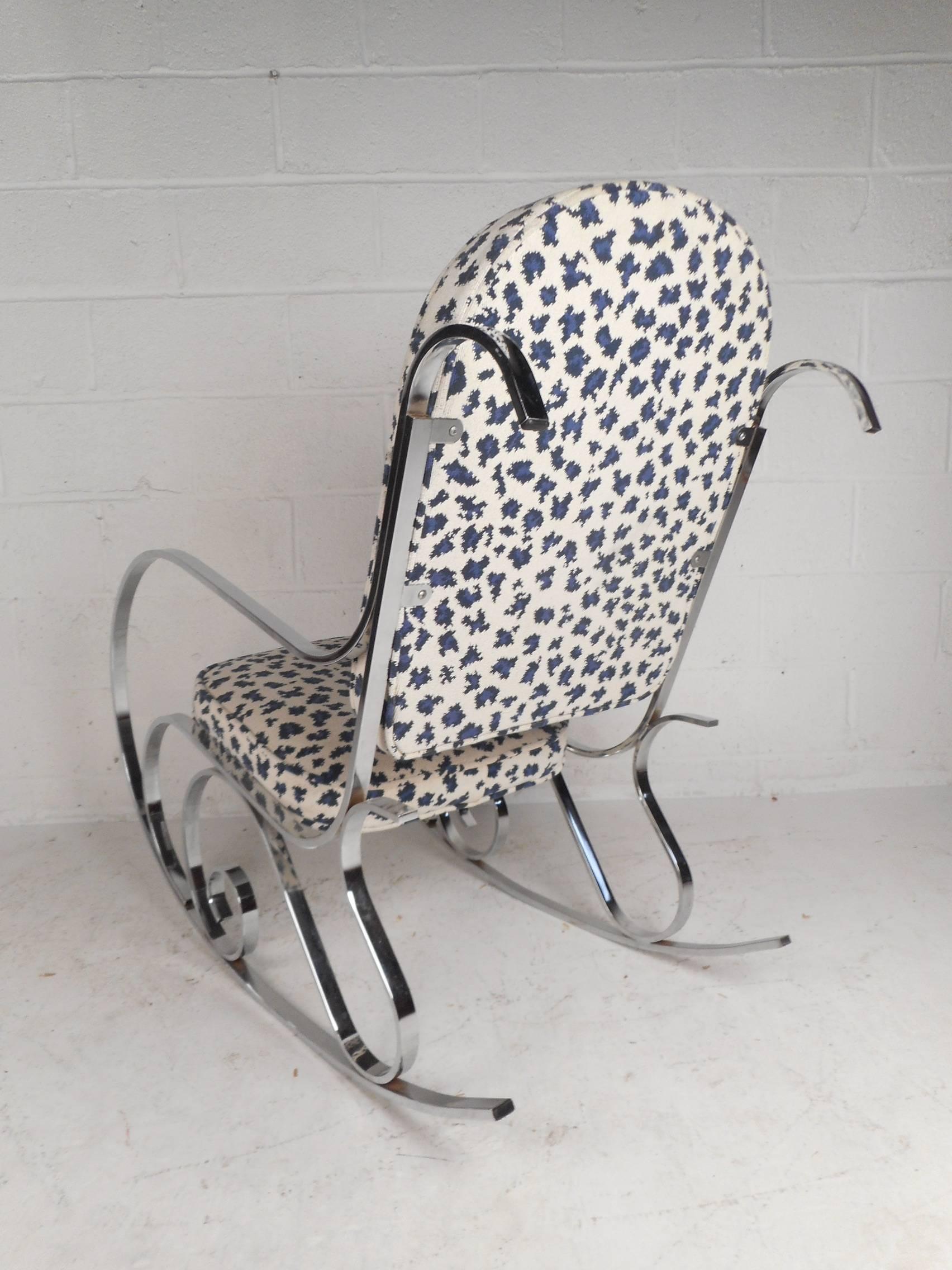 leopard print rocker chair