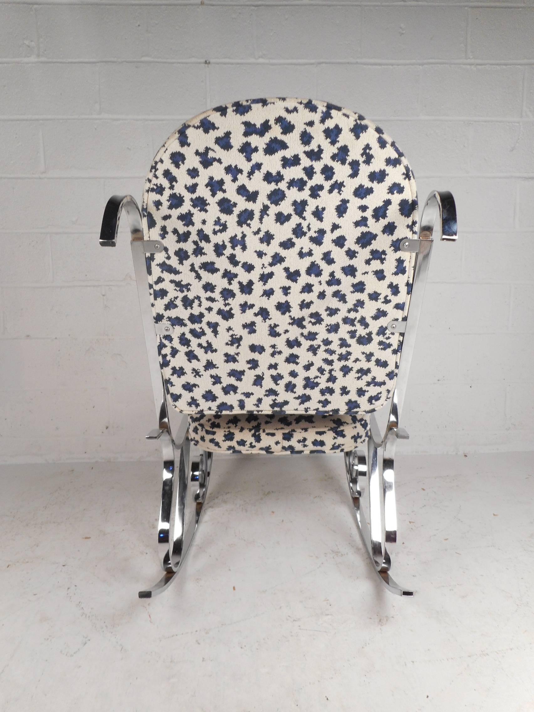 leopard print rocking chair