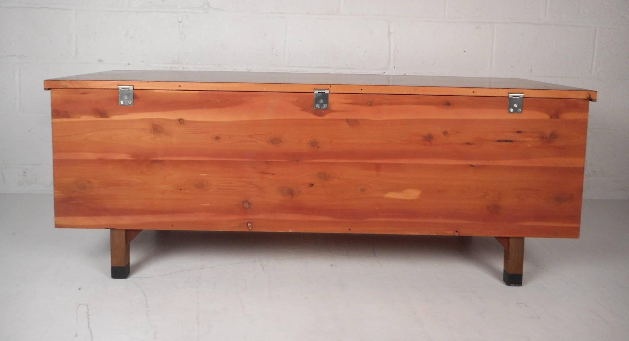 mid century modern lane cedar chest