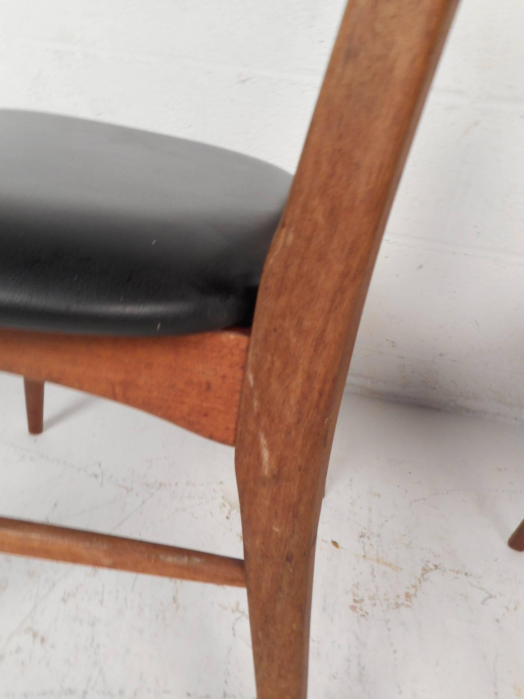Pair of Danish Mid-Century Modern Dining Chairs by Koefoeds Hornslet 1