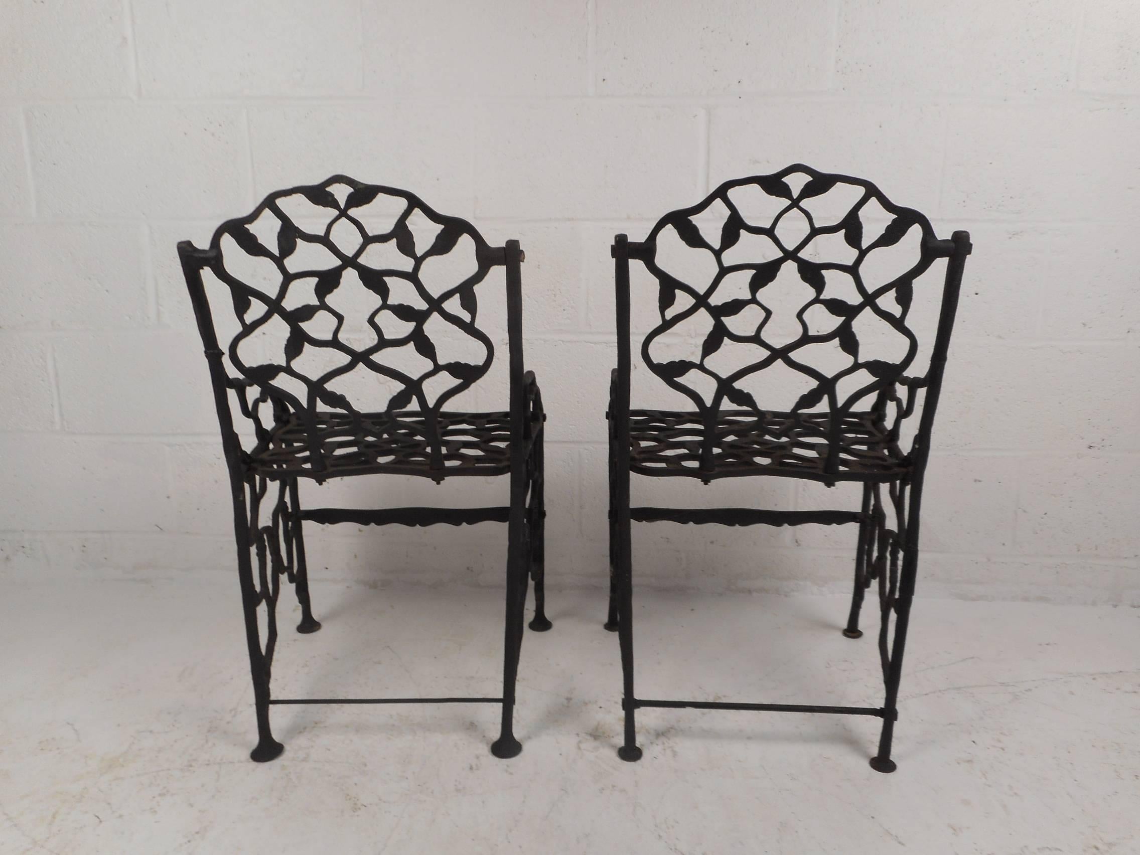 antique cast iron chairs for sale