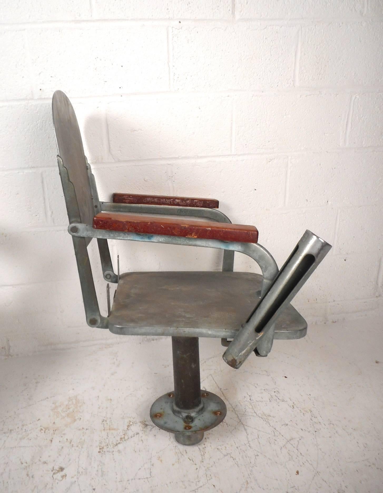 Mid-Century Modern Pair of Vintage Rockaway Sailfish Ship Chairs