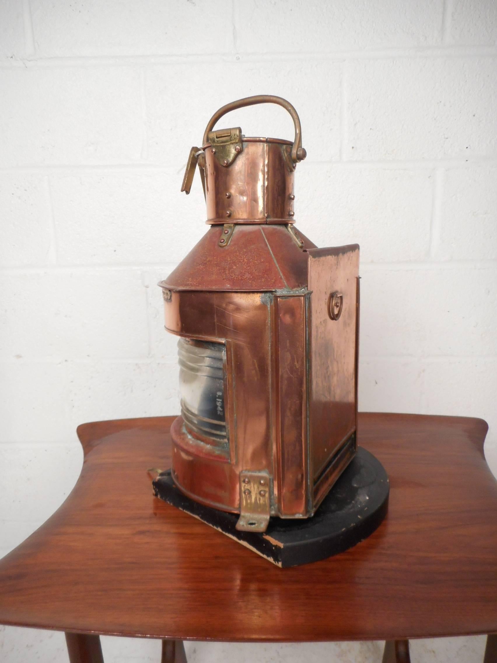 Vintage Alderson and Gyde Copper Lamp or Lantern 1