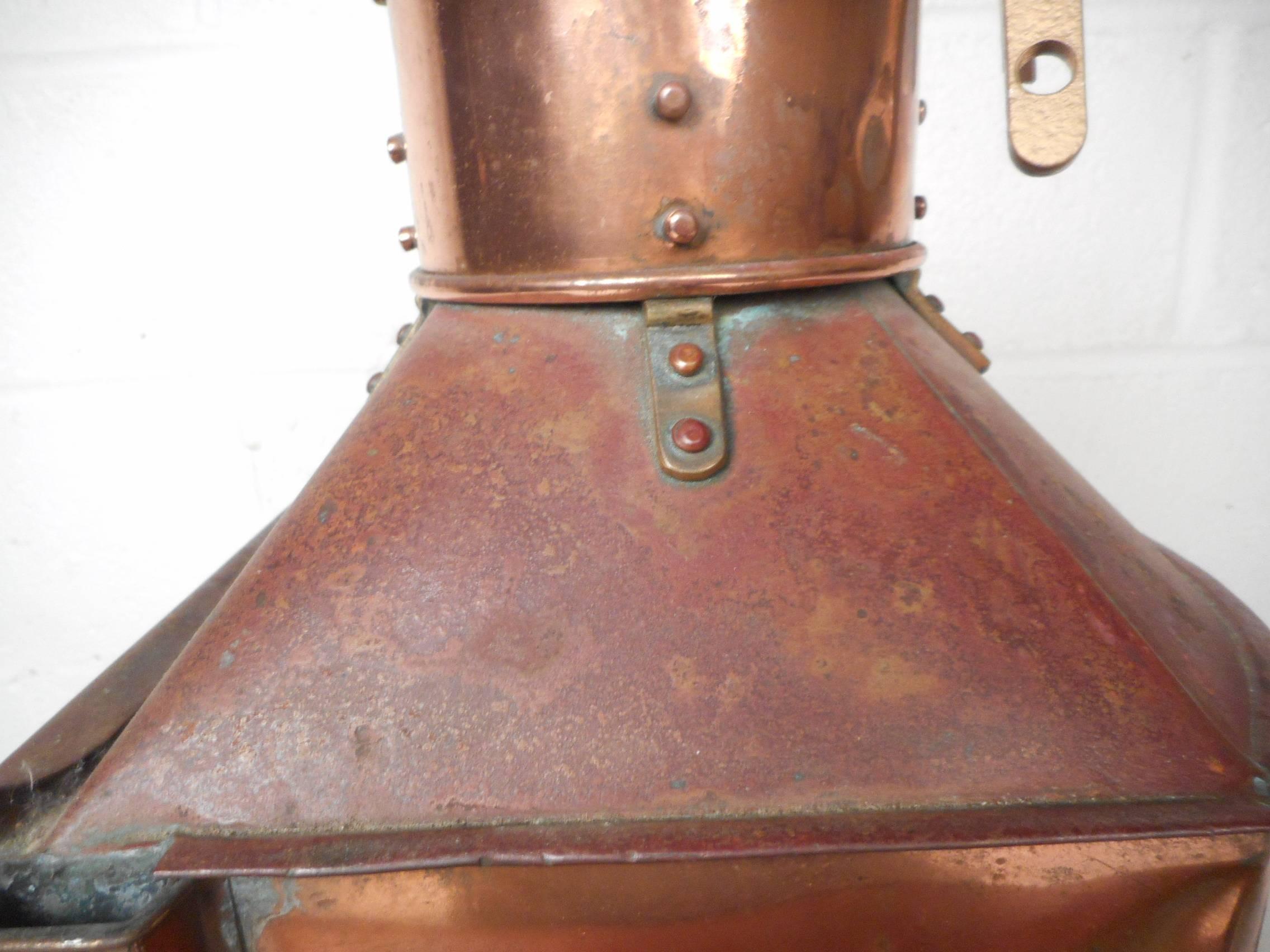 Vintage Alderson and Gyde Copper Lamp or Lantern 3