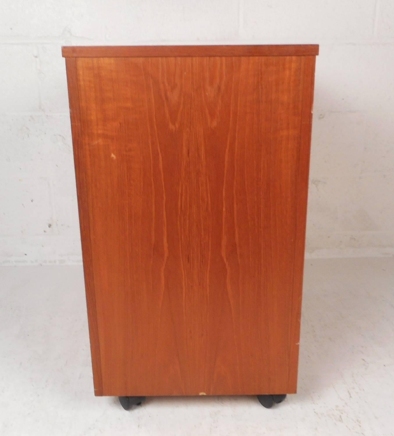 mid century modern filing cabinet