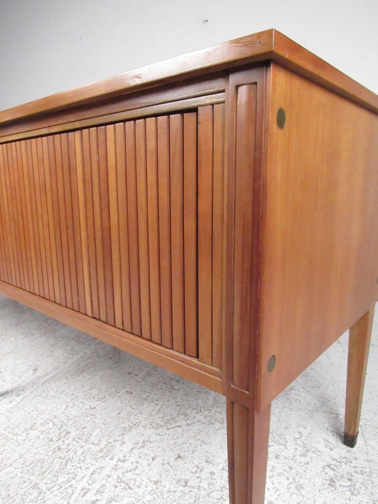 MidCentury Modern Tambour Door Record For Sale at 1stDibs