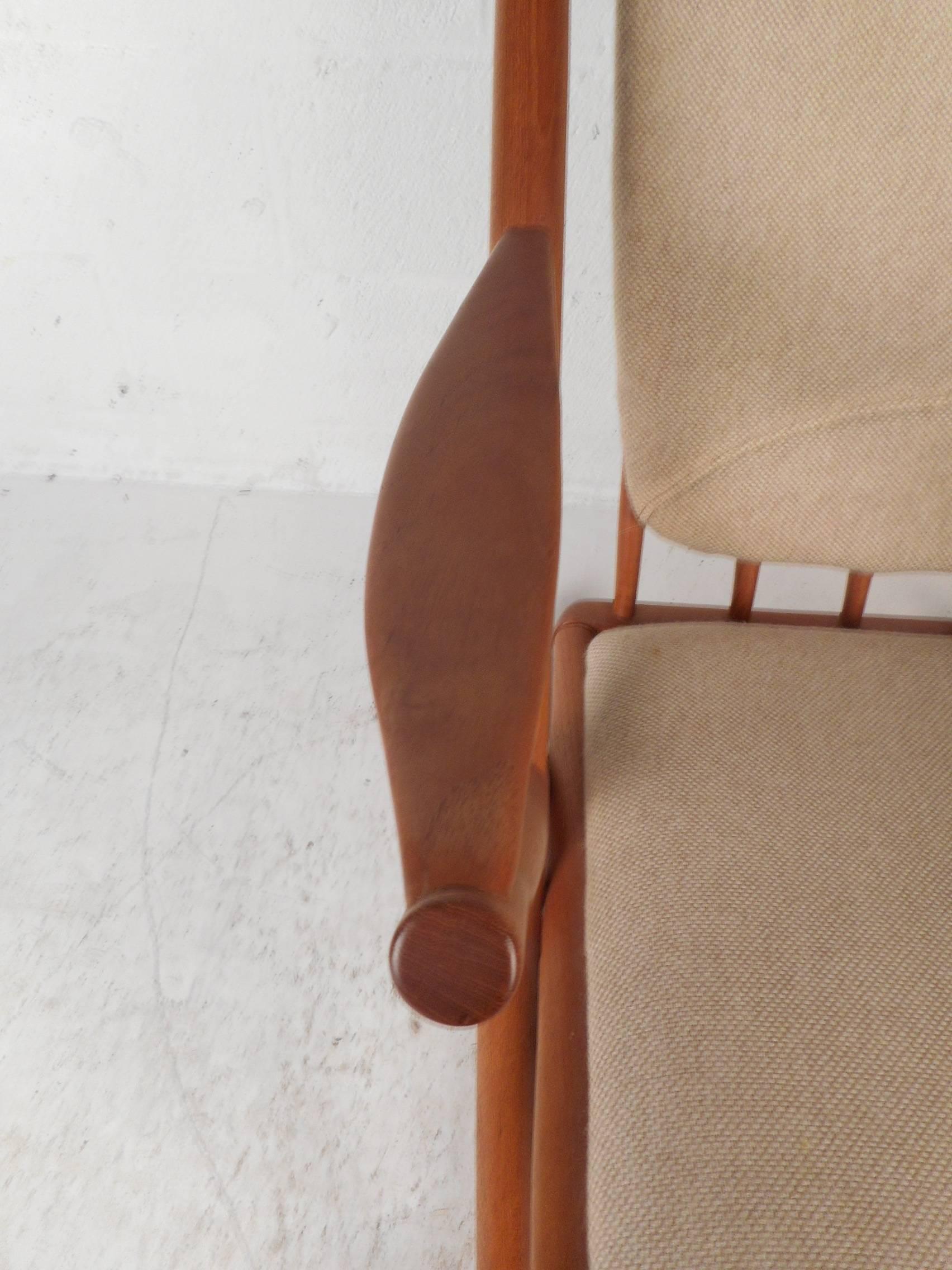 Upholstery Mid-Century Modern Danish Rocking Chair by Frank Reenskaug for Bramin Mobler