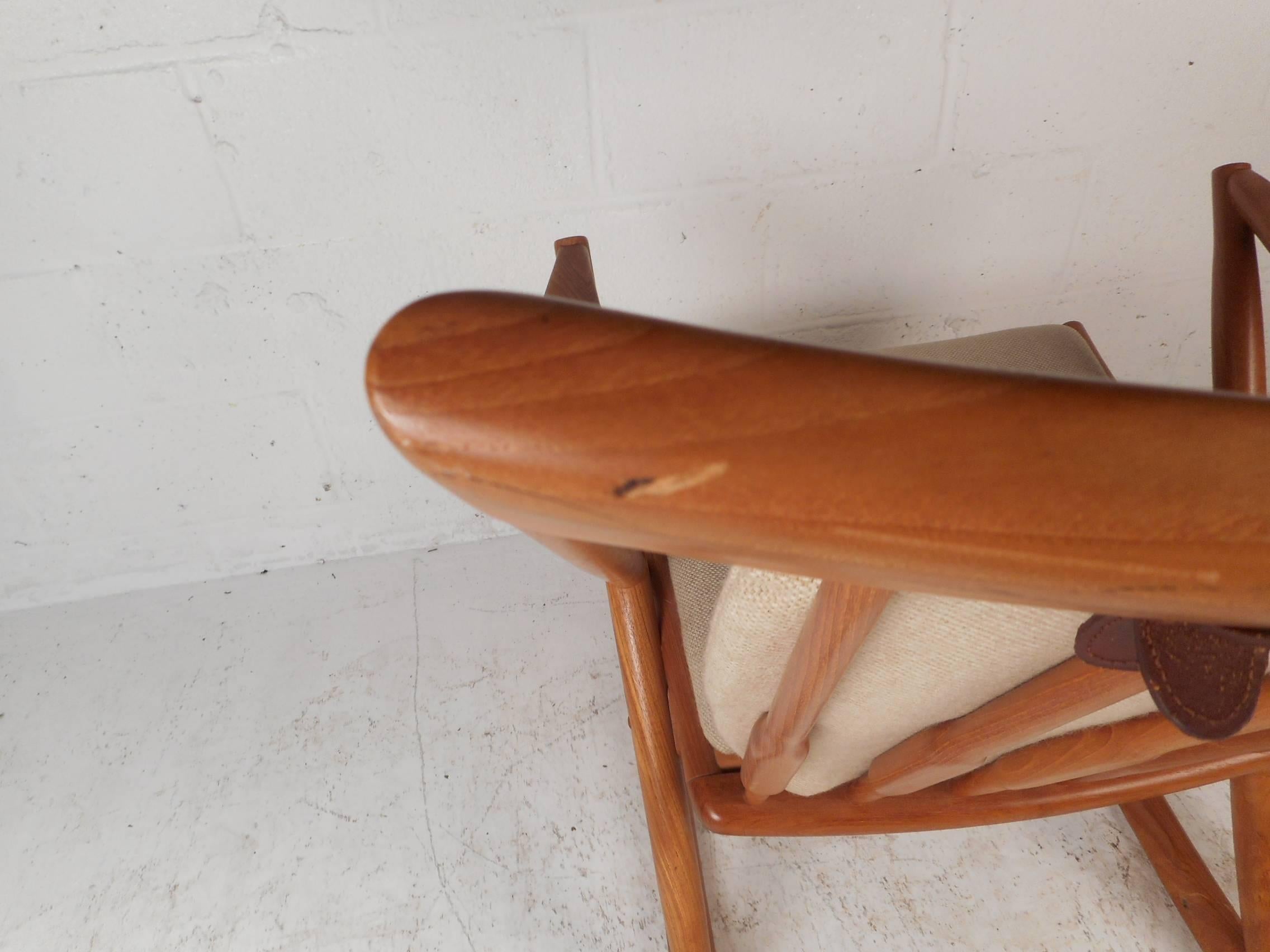 Mid-Century Modern Danish Rocking Chair by Frank Reenskaug for Bramin Mobler 2