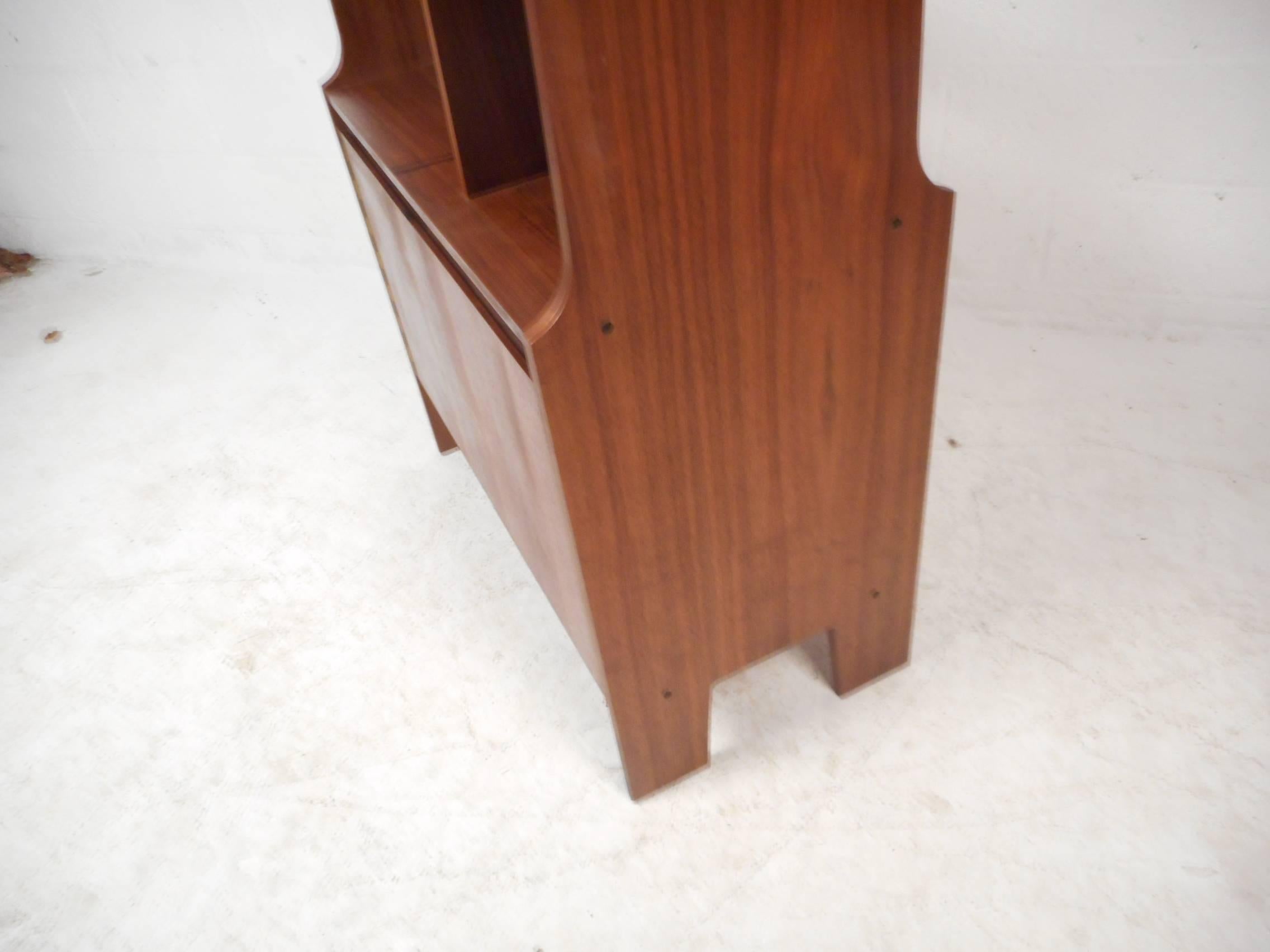 Vintage Modern Walnut Room Divider 1