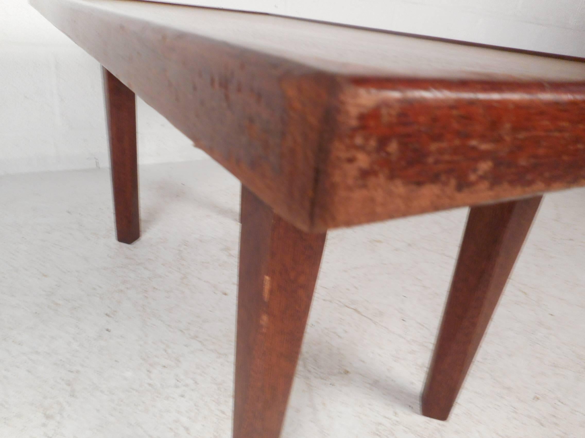 Midcentury Walnut Coffee Table For Sale 1