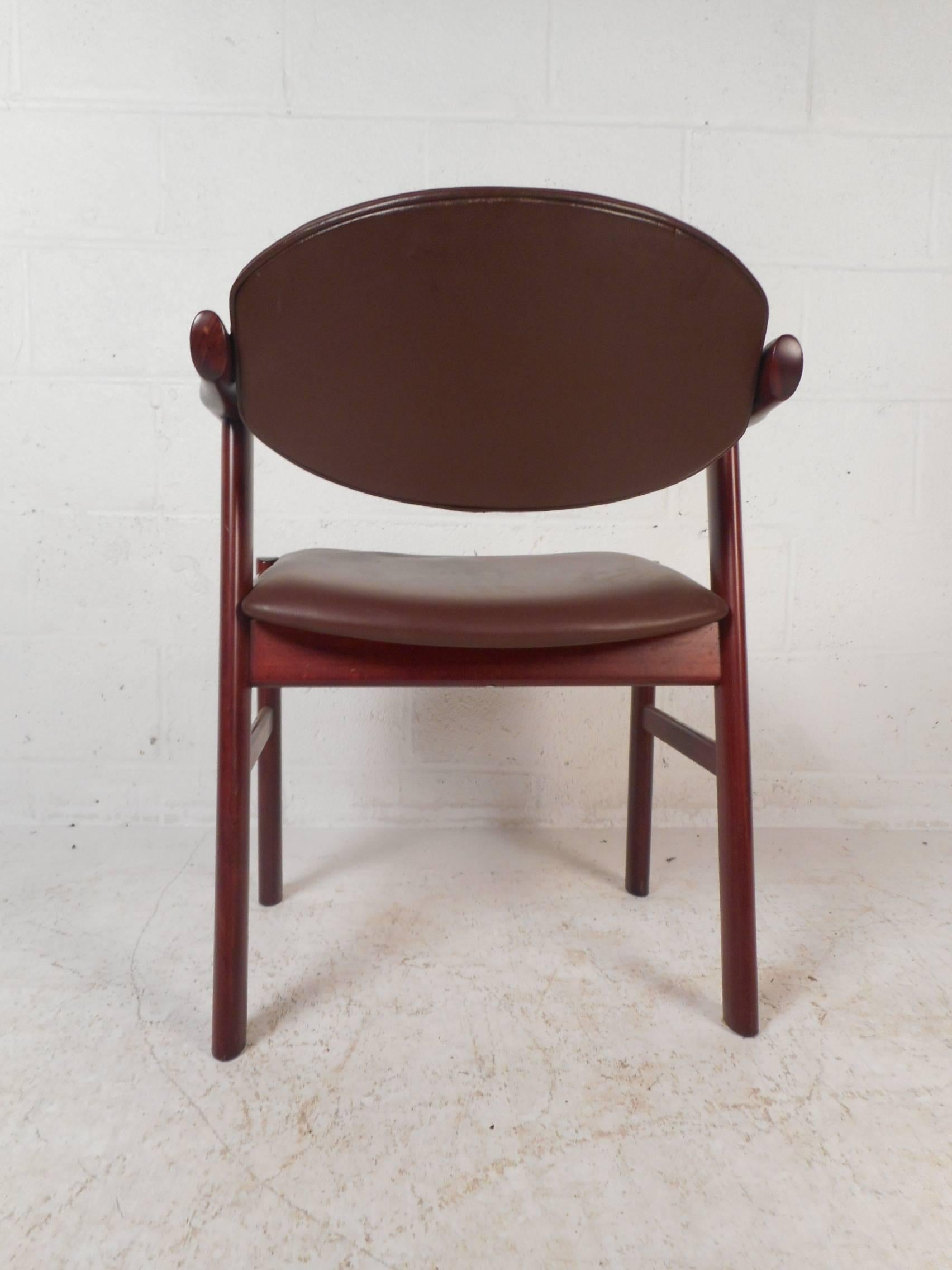 Late 20th Century Set of 4 Vintage Danish Rosewood Chairs by Schou Andersen For Sale