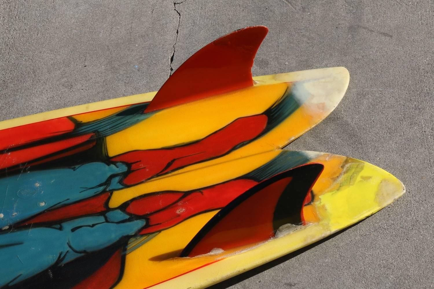 North American All Original 1970s Superman Pocket Rocket Surfboard