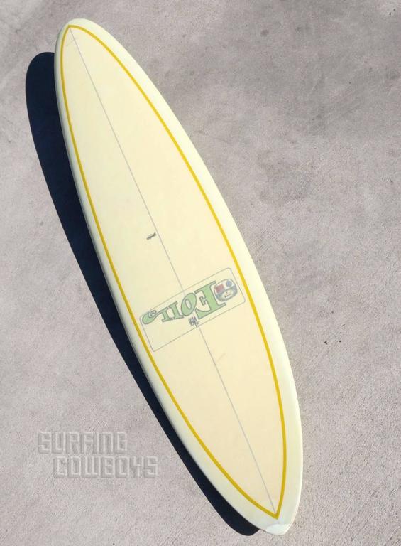 Original clear deck Bing Foil Hawaii Surfboard with glassed in fin