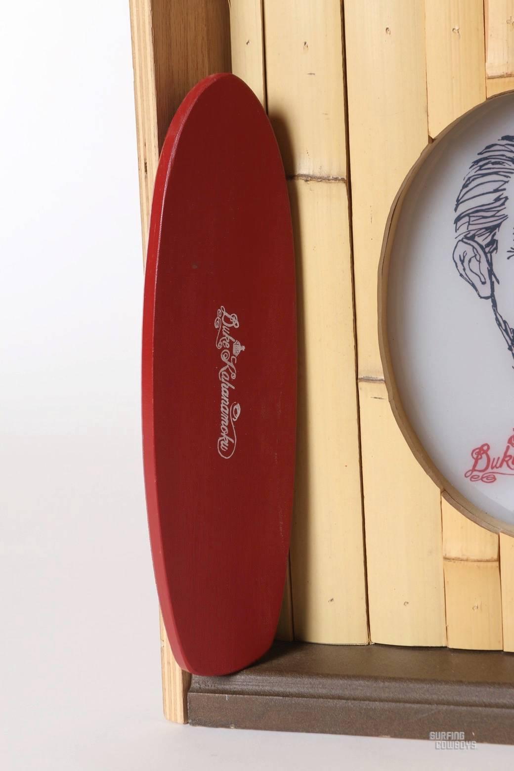 Bamboo Duke Kahanamoku, Father of Modern Day Surfing, Collectible Skateboard Lamp For Sale