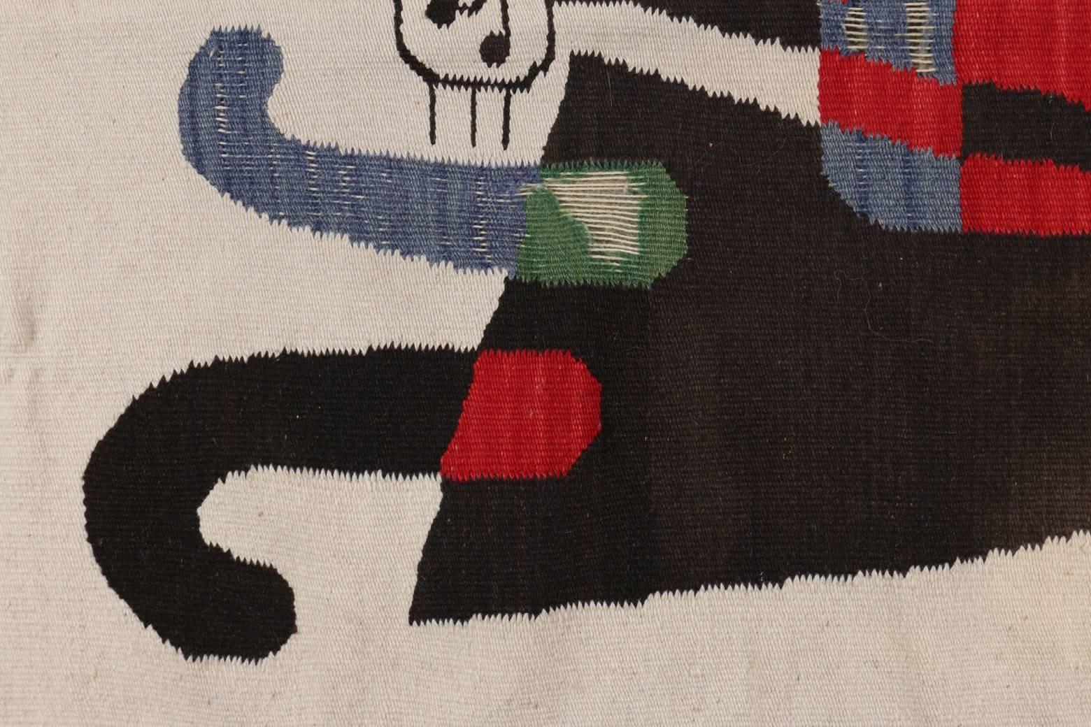 Joan Miró Inspired Woven Tapestry 1