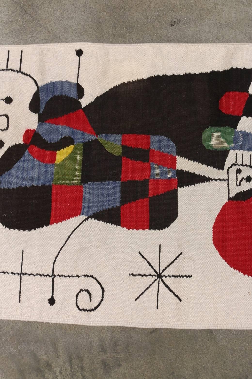 Joan Miró Inspired Woven Tapestry 2