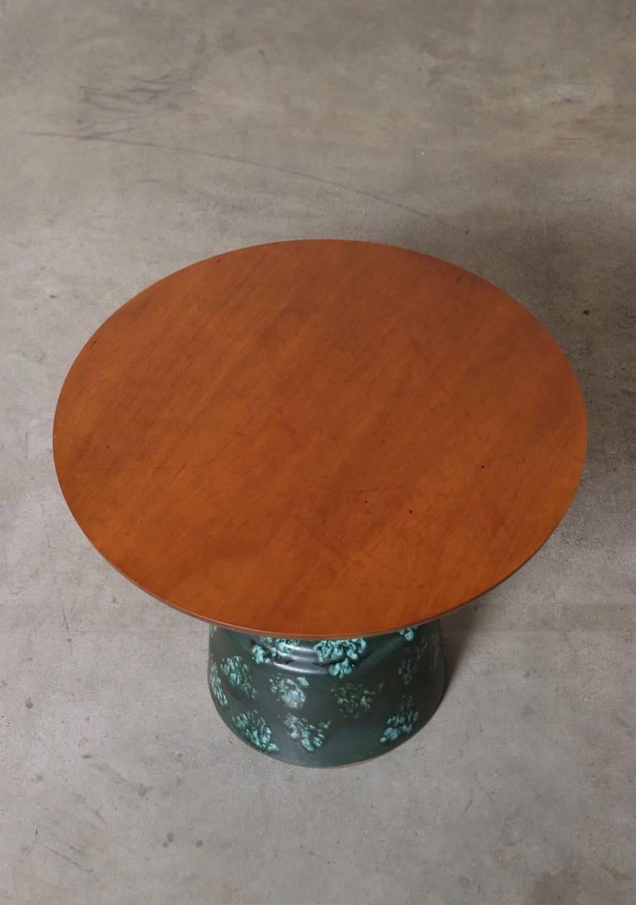 Walnut and Porcelain Side Table By John Van Koert For Drexel, circa 1957 1