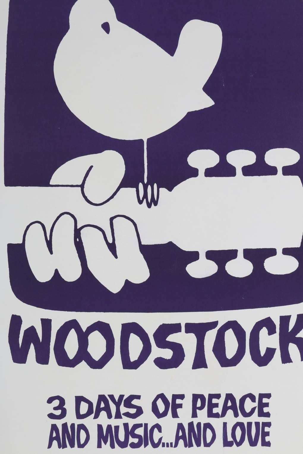 woodstock movie poster original