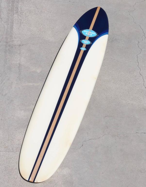 1963 Fully Restored Bing Surfboard, California, Blue, White at 1stdibs