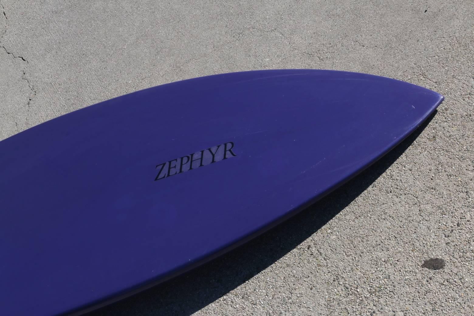 Zephyr Surfboard 1973 Fully Restored with Jeff Ho Fin, Dog Town California For Sale at 1stDibs