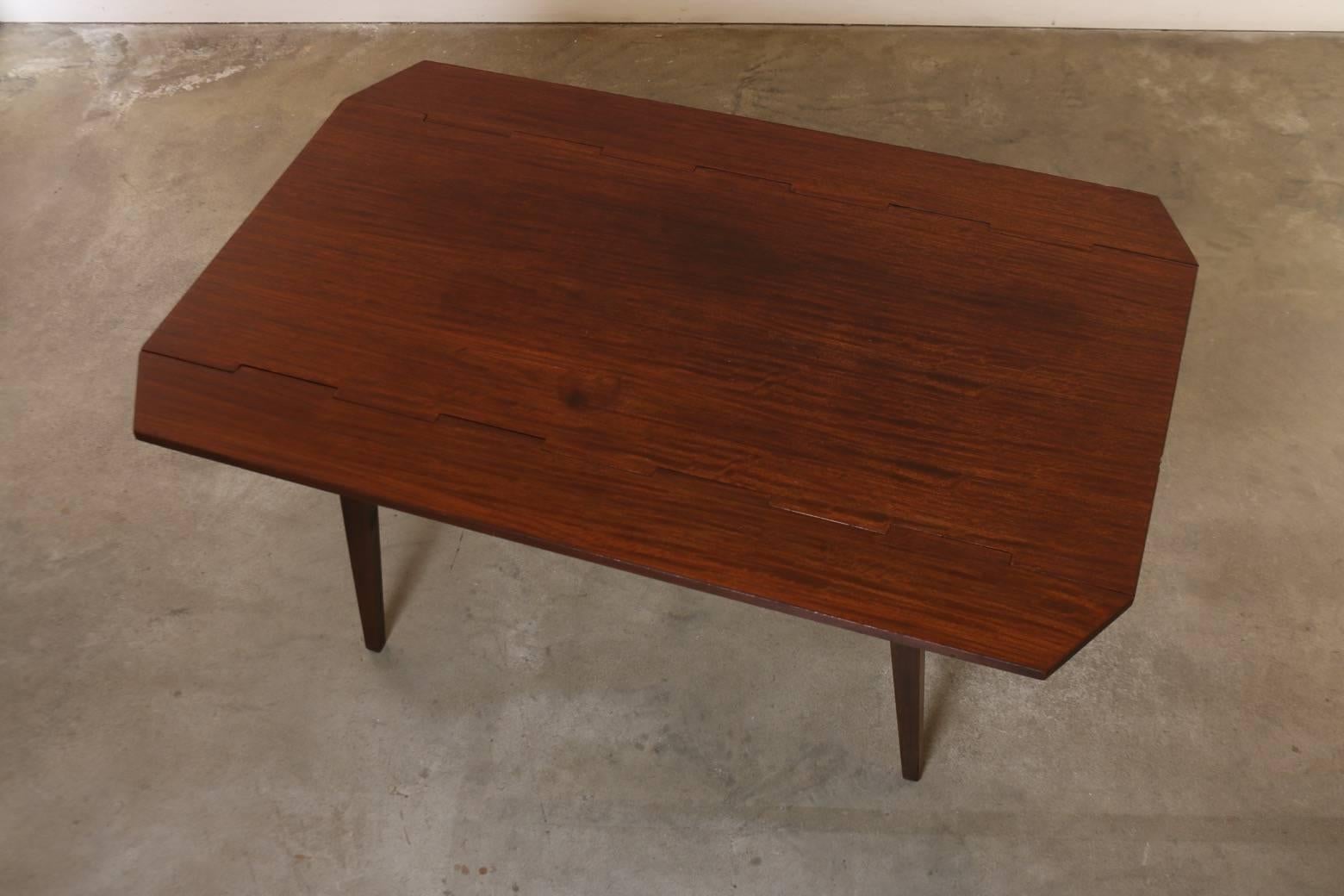 Mid-20th Century Milo Baughman for Drexel Perspective Convertible Dining Table Coffee Table 1950s