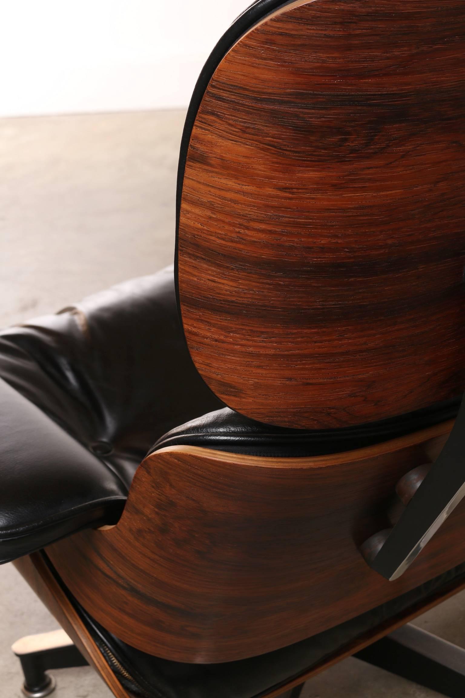 Eames Rosewood Lounge Chair and Ottoman, Historically Important Venice CA 1960s 2