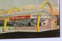 Rare McDonald's Commemorative Ceramic Tile Plaque, 1984