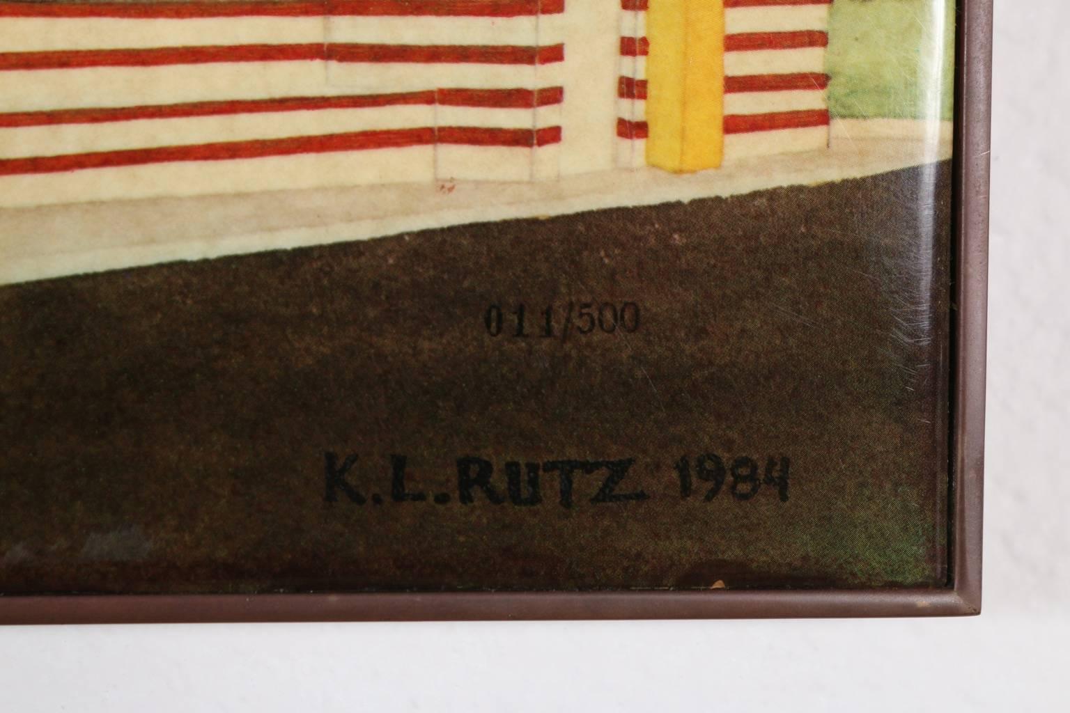 Rare McDonald's Commemorative Ceramic Tile Plaque, 1984 4
