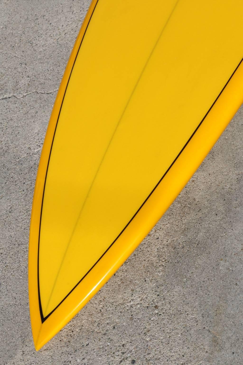 American Early 1970s Mike Eaton Shaped Bing Surfboard, Fully Restored