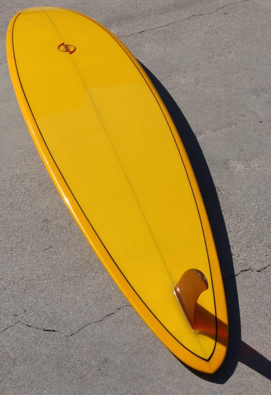 Early 1970s Mike Eaton Shaped Bing Surfboard, Fully Restored 1