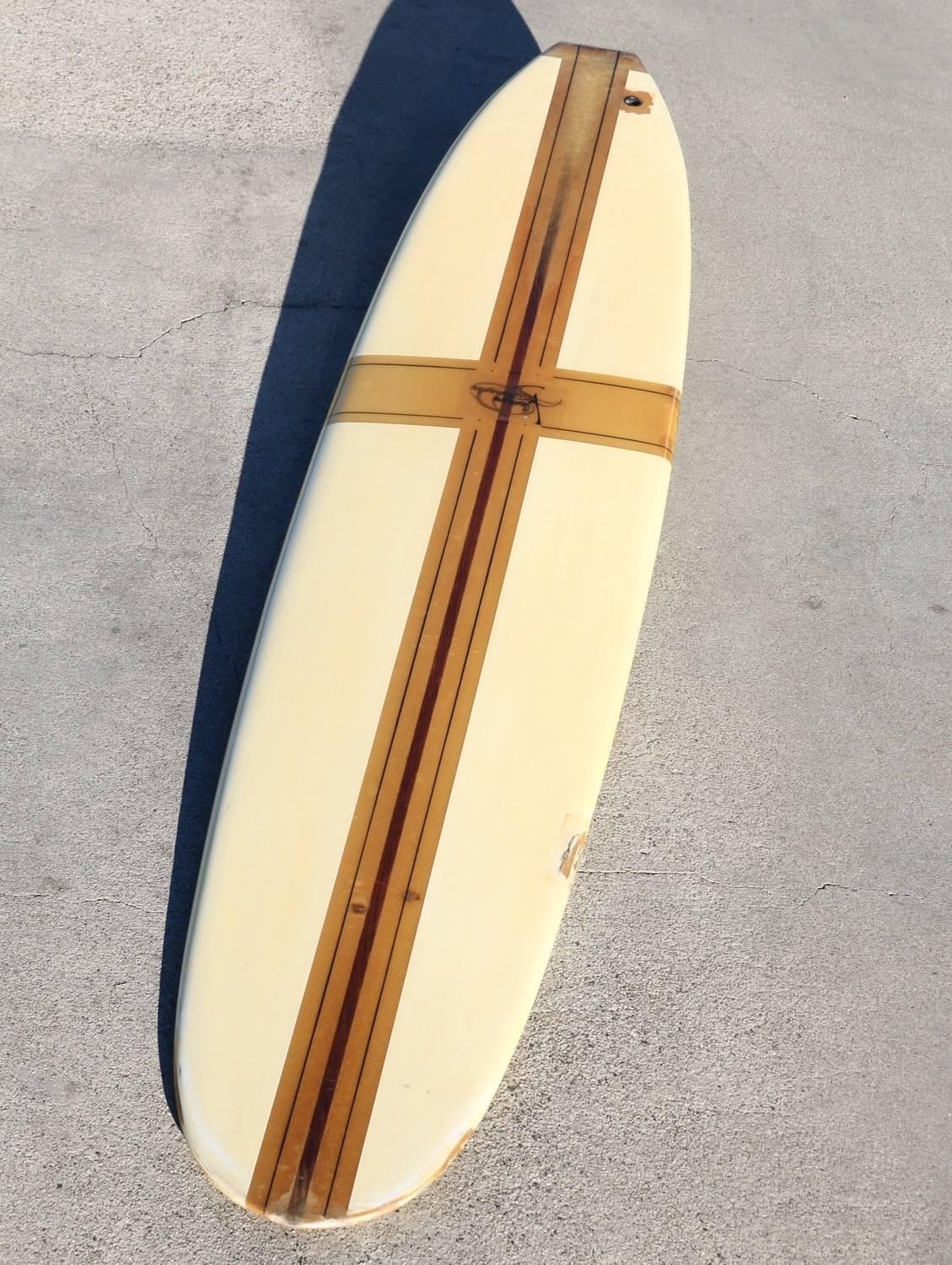 Mid-Century Modern Early 1960s Ventura Surfboard, Fun to Ride or Display