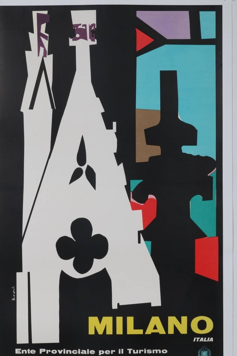 Duomo Cathedral, Milano Italia Travel Poster, Marcello Nizzoli, circa 1950 1