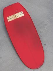 Red Shane Surfboards Paipo Belly Board Sydney, Australia Circa 1965