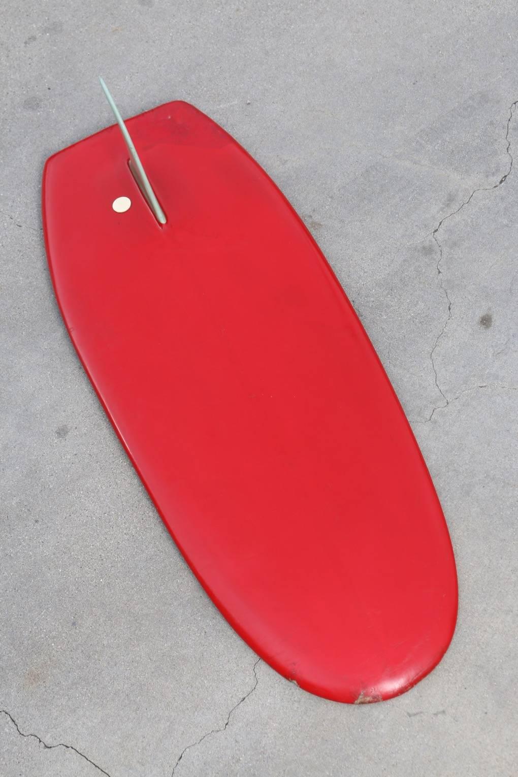Australian Red Shane Surfboards Paipo Belly Board Sydney, Australia Circa 1965