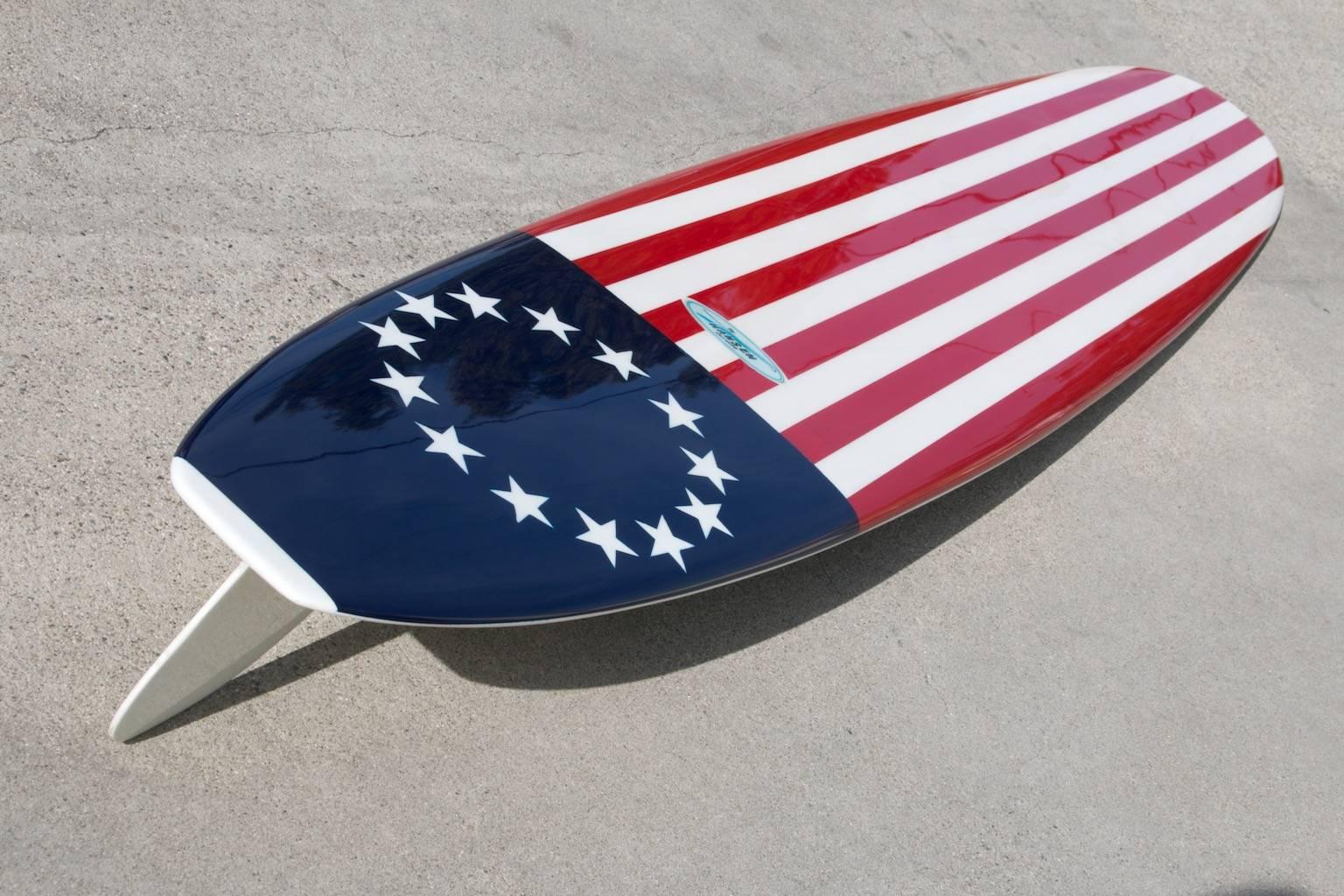 american flag surfboard