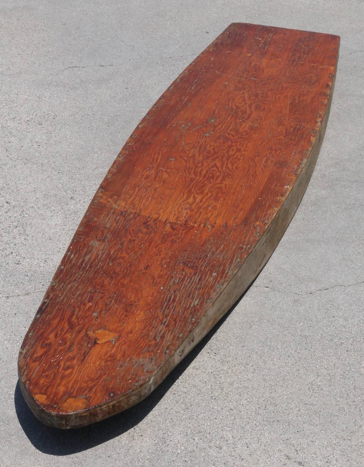 Original 1940s Tom Blake Breaker Board Paddleboard Wooden Surfboard For