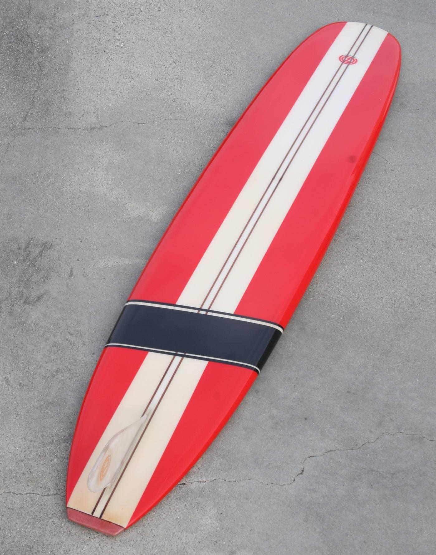 American 1960s Surfboard by CON, Santa Monica California, 1960s, Fully Restored For Sale