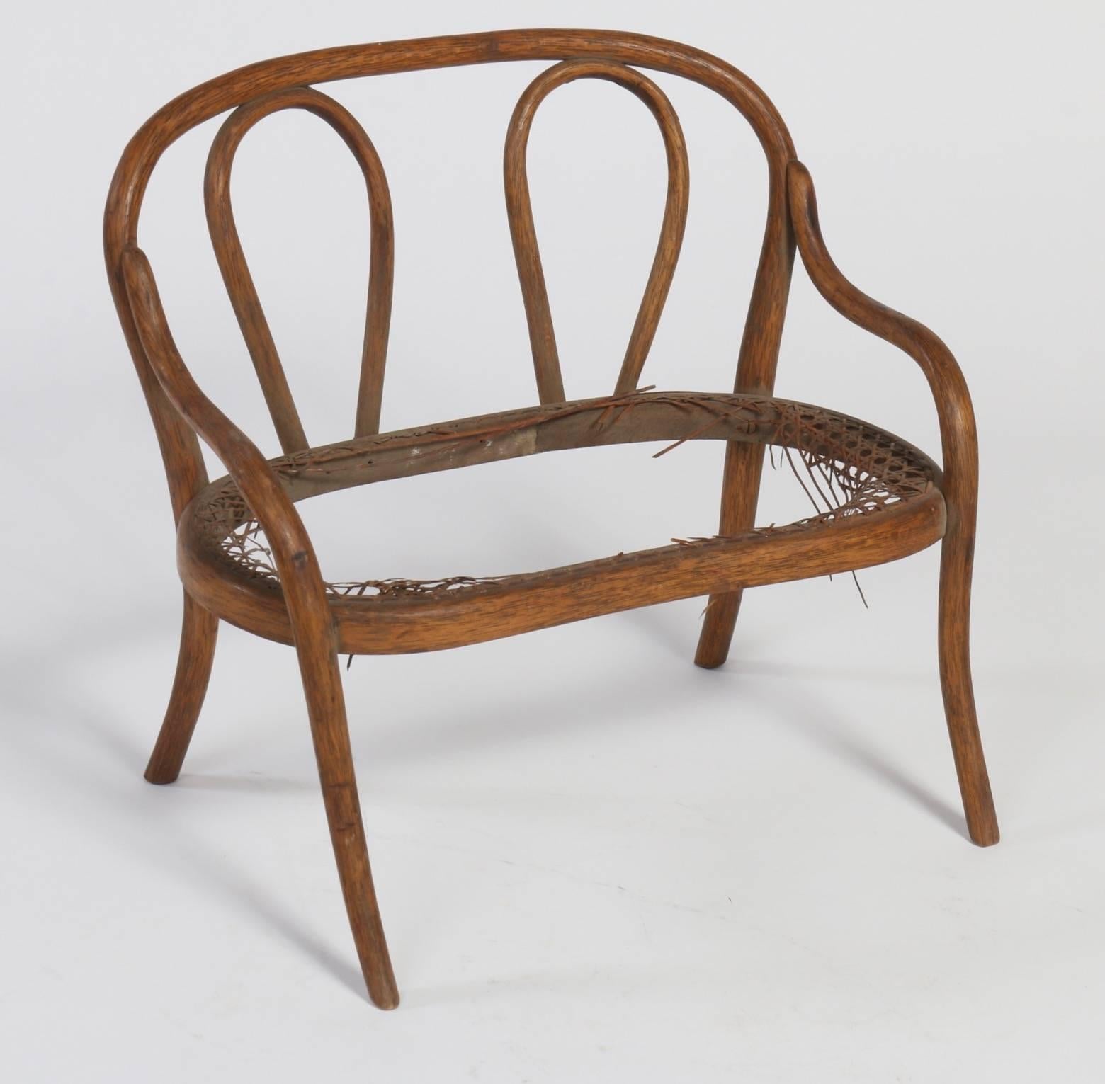 Austrian Thonet Bent Beechwood Doll Furniture, circa 1875, Rare and Important For Sale