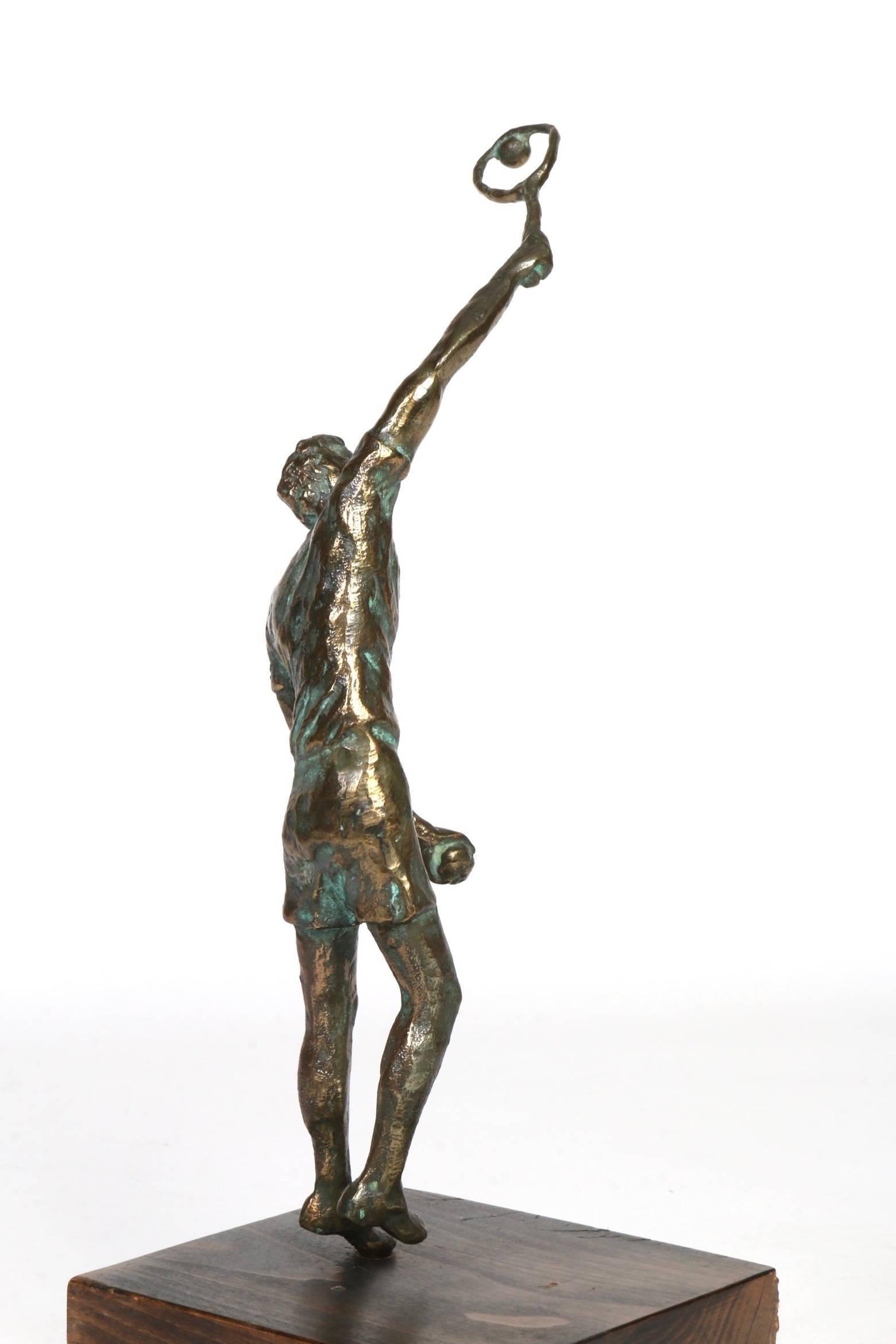Curtis Jere Bronze Tennis Player Sculpture 2