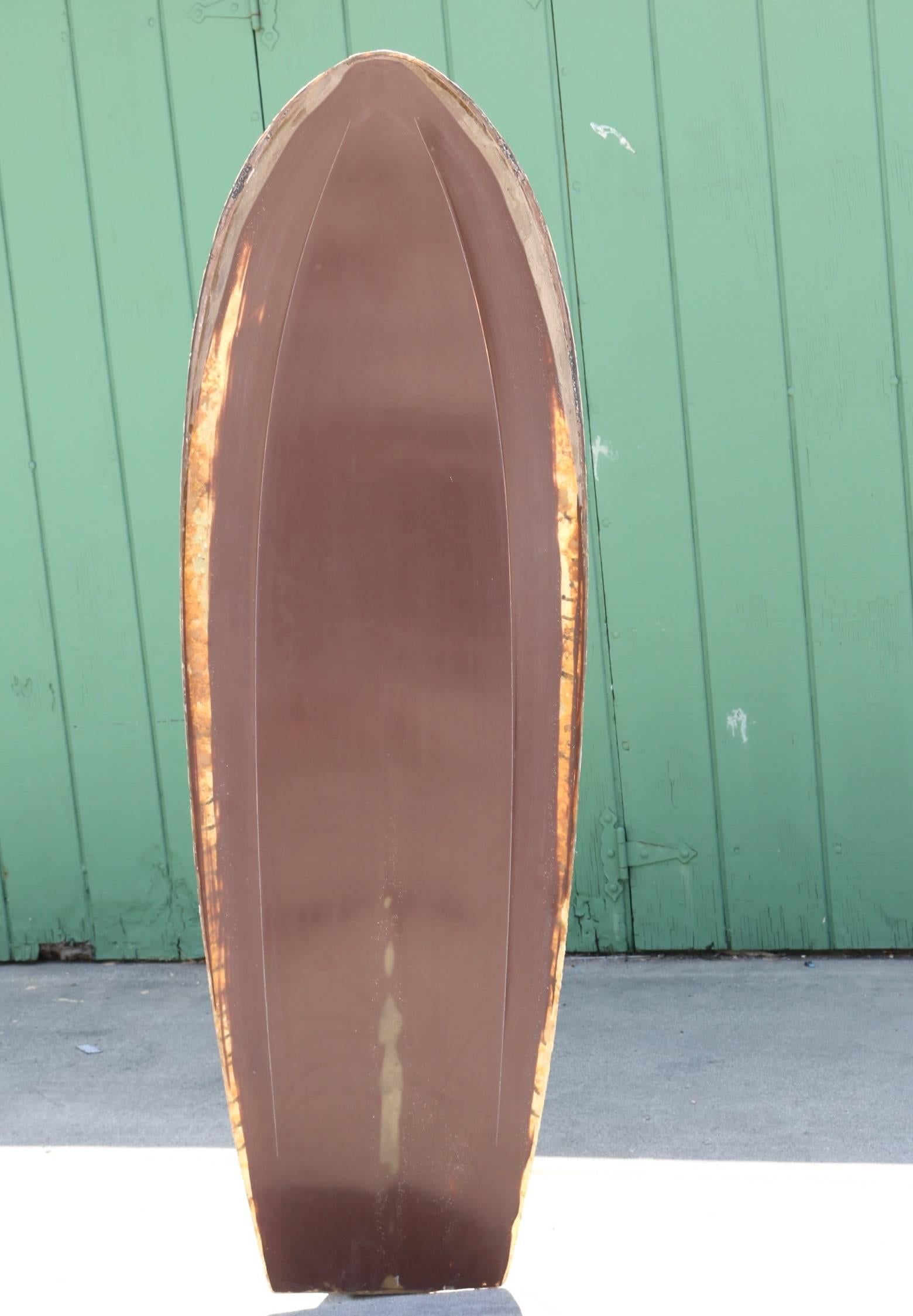 George Greenough Spoon Surfboard Mold 1970s Original Authenticated Collectible In Good Condition For Sale In Los Angeles, CA