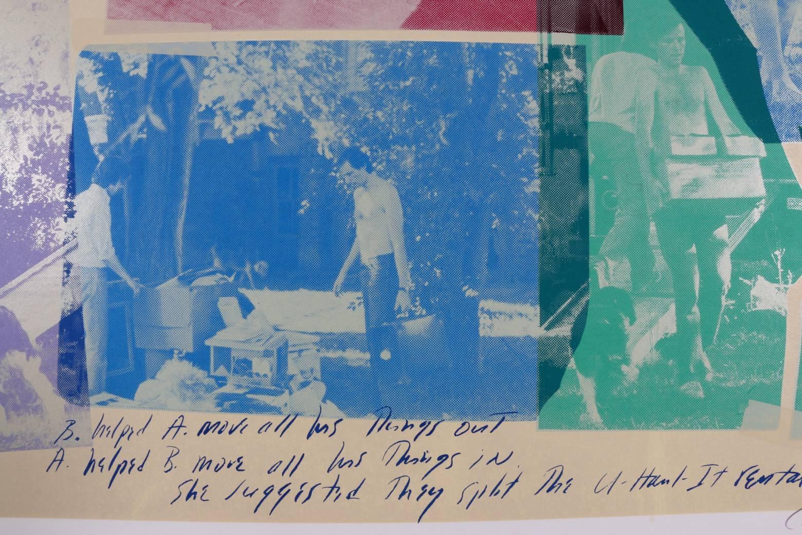 Carolee Schneemann Kinetic Feminist Artwork, Original 1979, the Men Cooperated In Good Condition For Sale In Los Angeles, CA