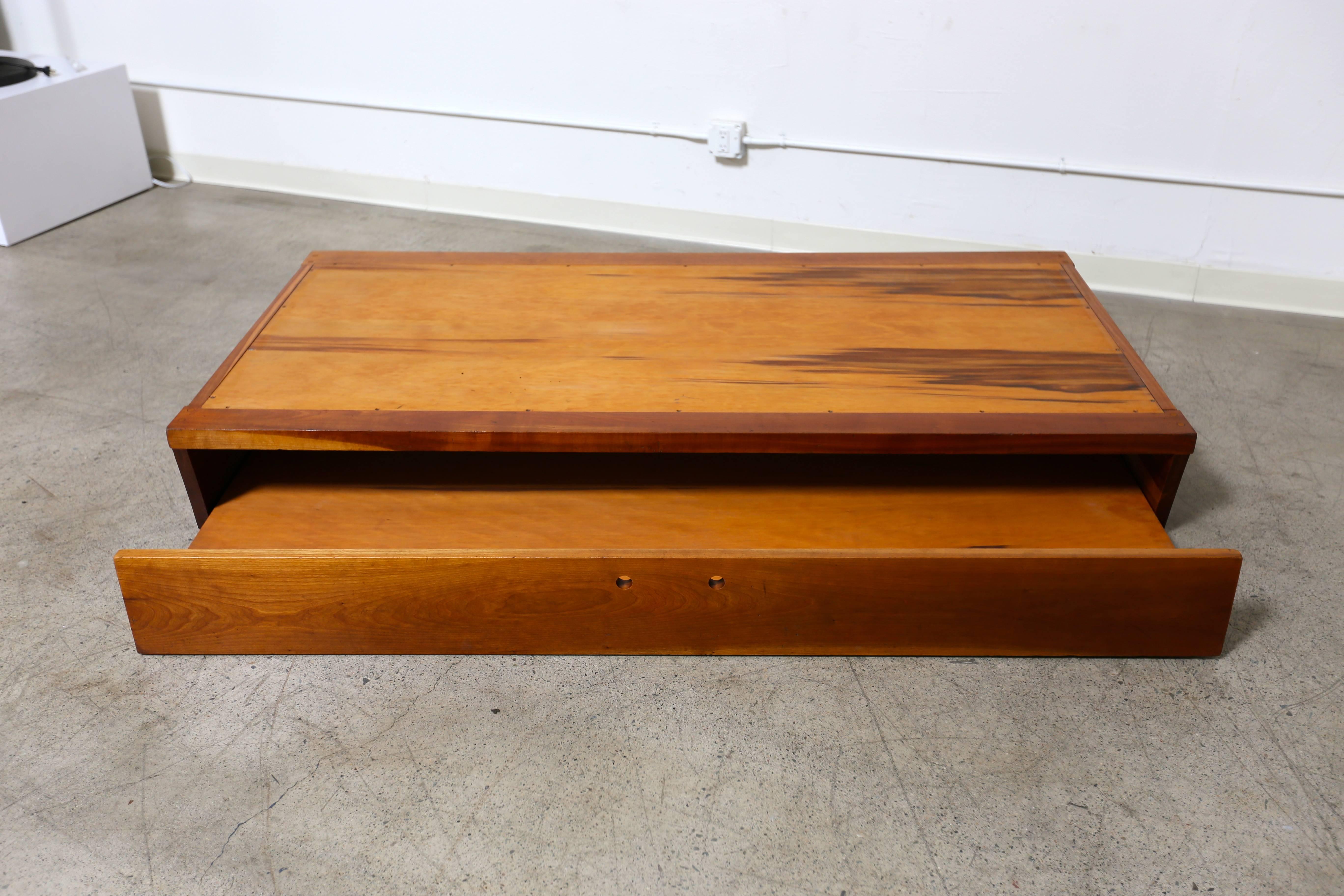 Rare trundle bed by George Nakashima, 1958. Provenance on request.
