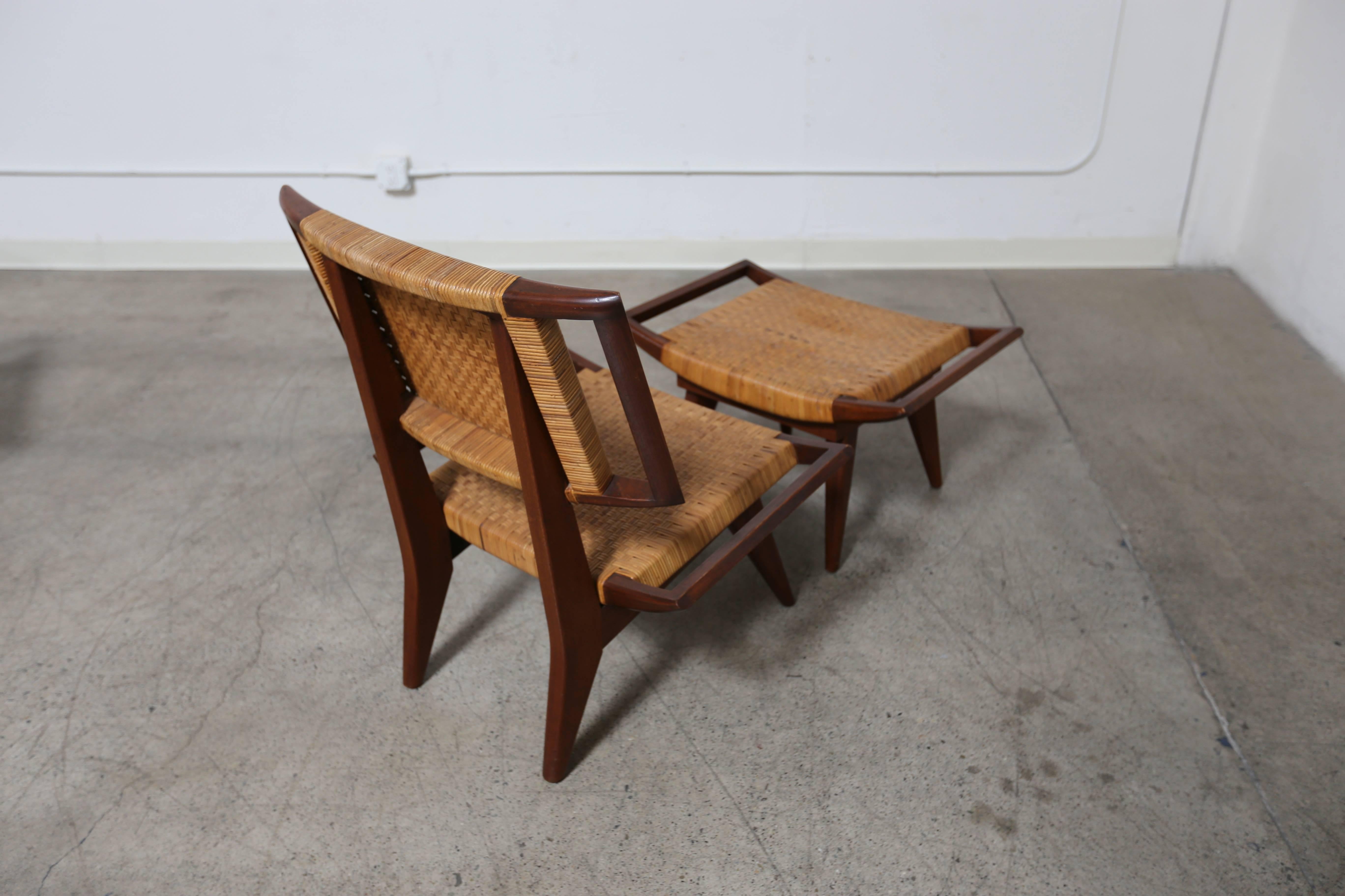 Rare Pair of Lounge Chairs by Paul Laszlo 1