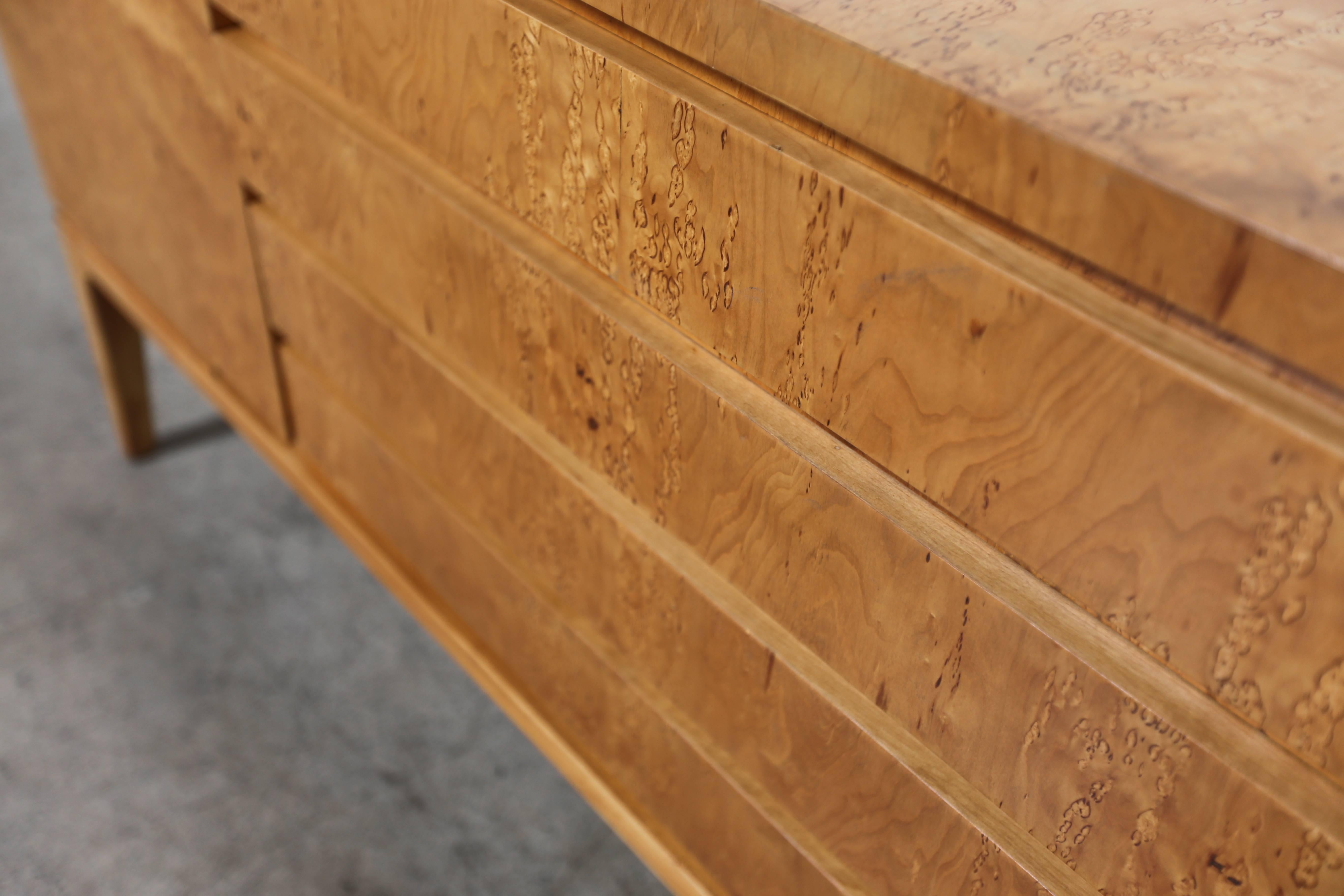 Unknown Karelian Birch Burl Wood Credenza