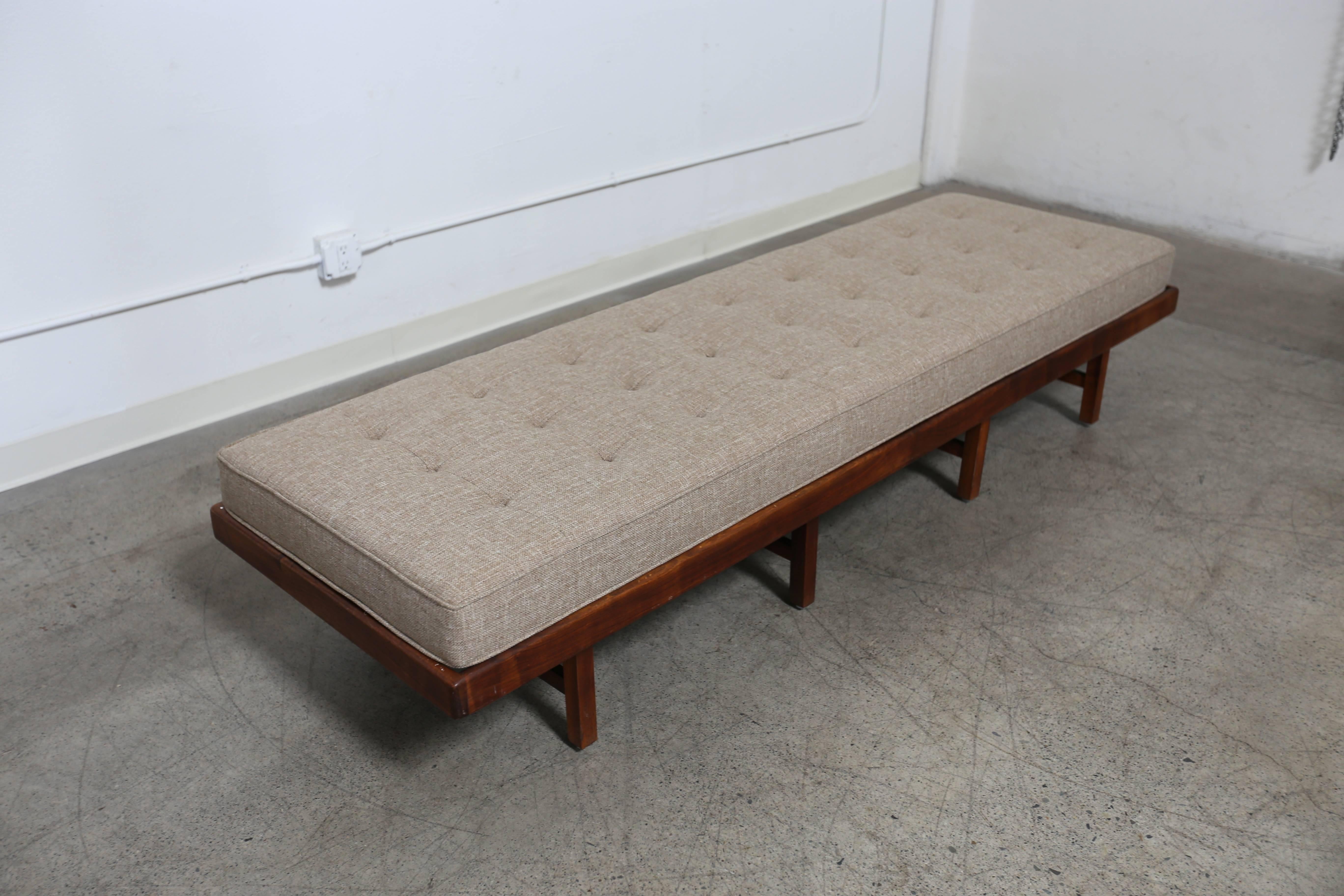 American Long Studio Crafted Solid Walnut Bench