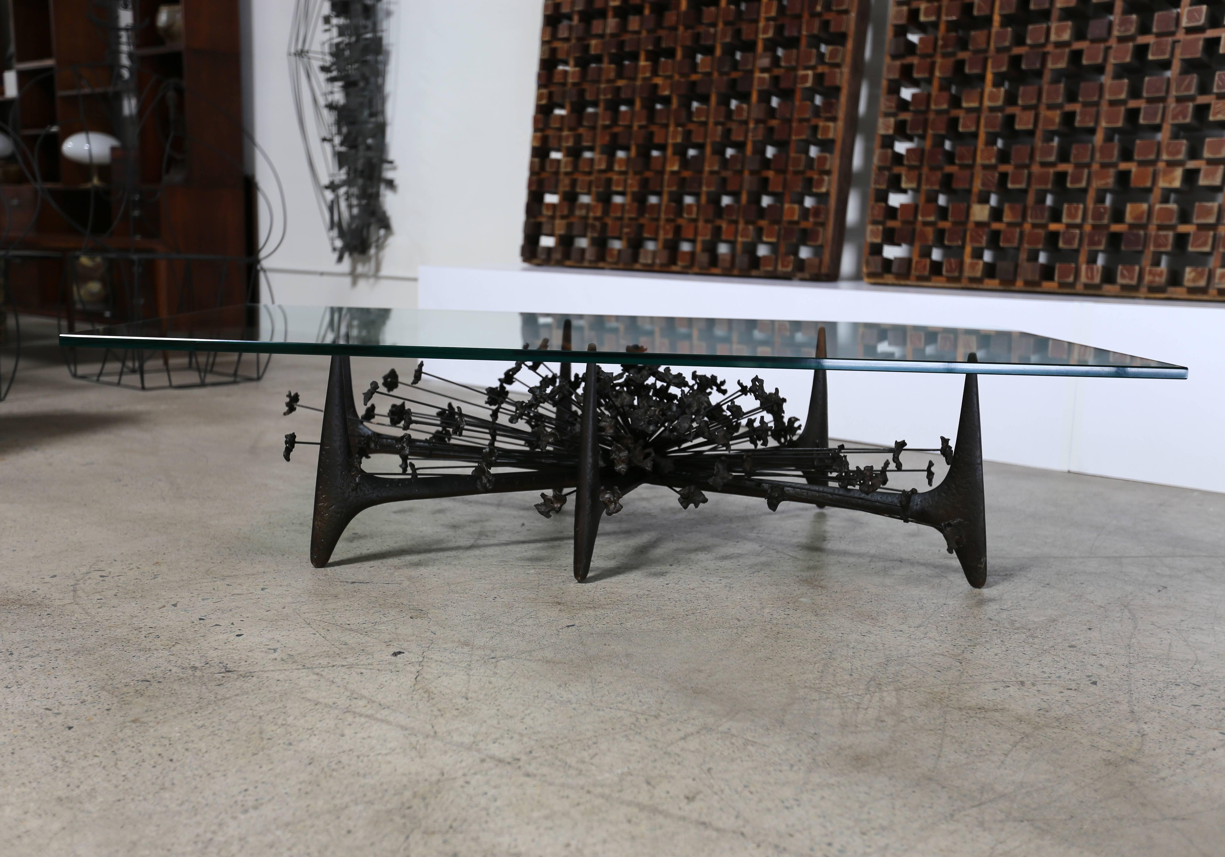 Brutalist Sculptural Coffee Table by Daniel Gluck